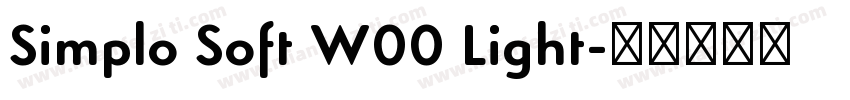 Simplo Soft W00 Light字体转换